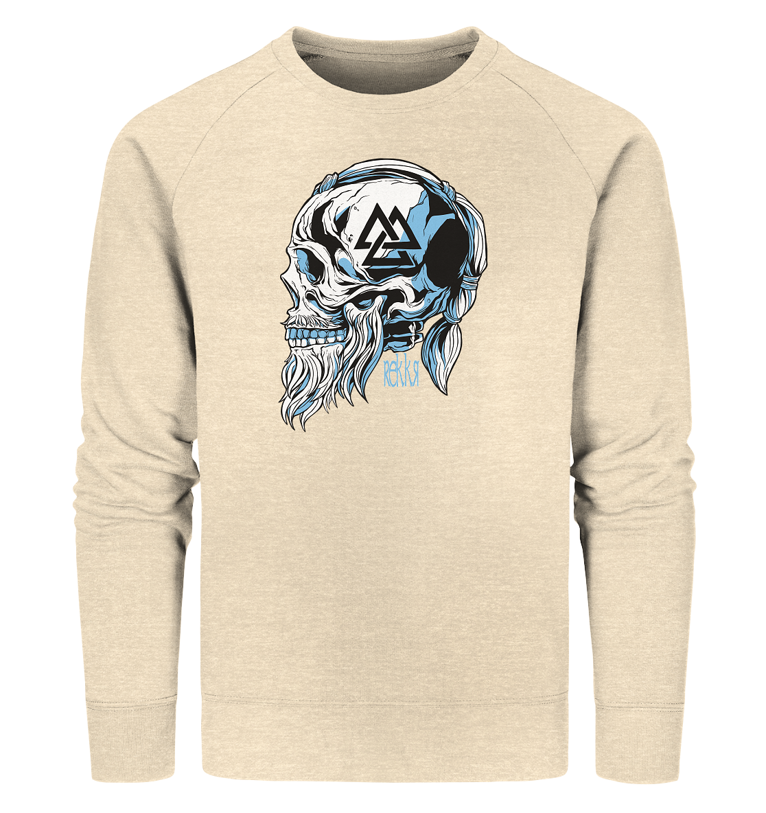 Viking Skull - Organic Sweatshirt - Rekkr-shop