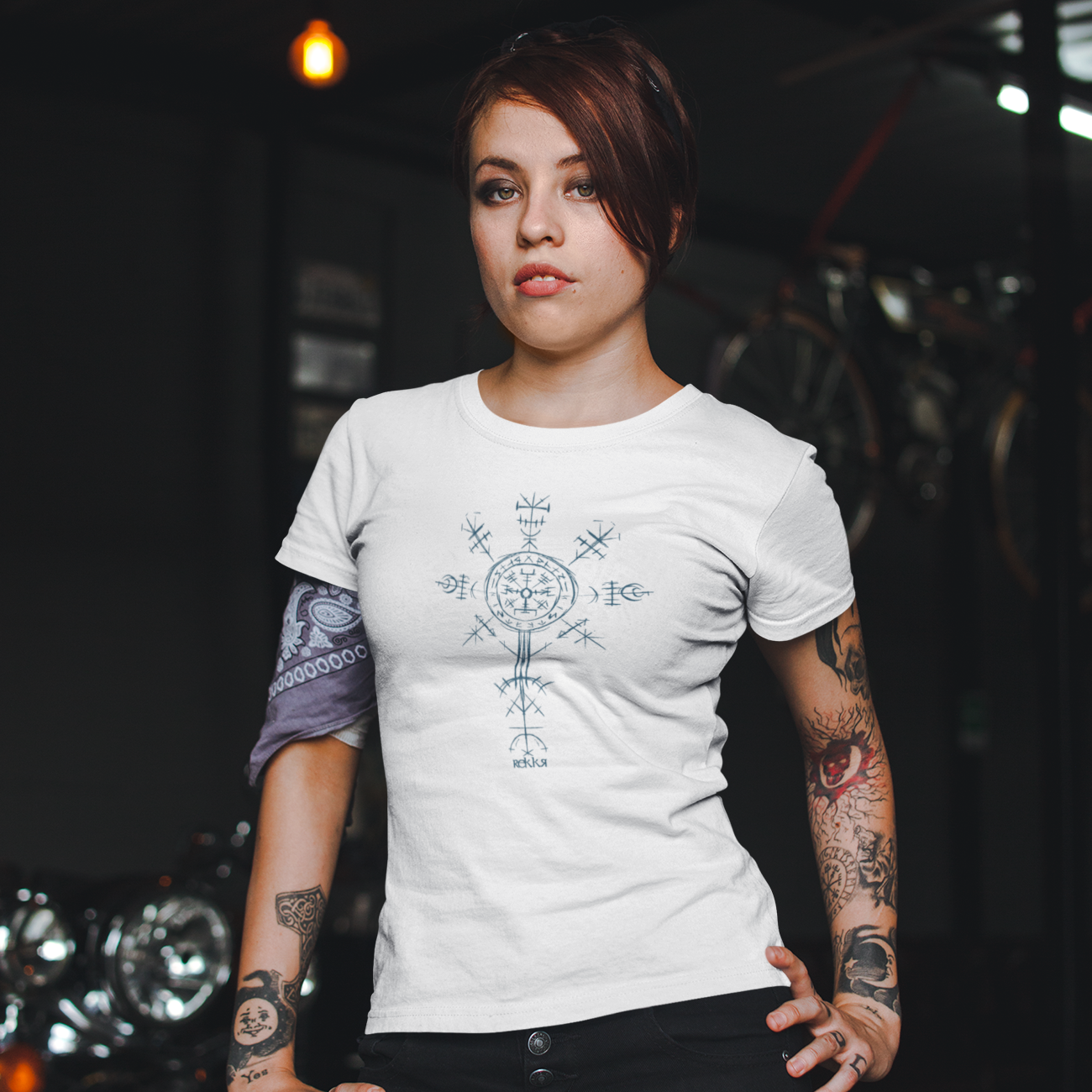 T-Shirt Ladies Organic Ancient Norse – 5 REKKR WIKINGER